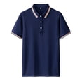 thumbnail image 1 of pstuiky camisetas de hombre, Camisa informal de manga corta con cuello vuelto, cómoda y lisa, para hombre camisas casuales para hombre m, 1 of 3