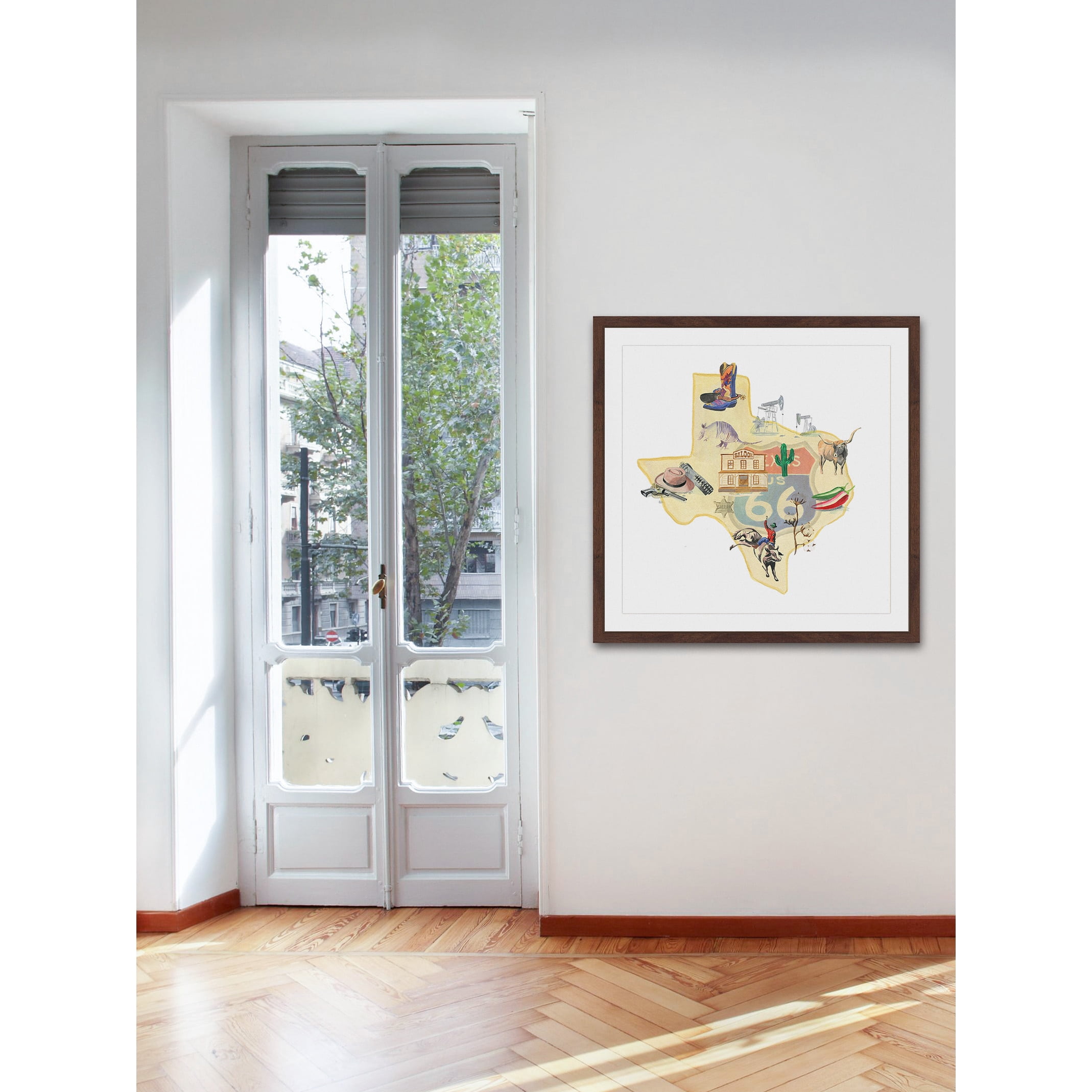 "It's All Texas" Framed Painting Print