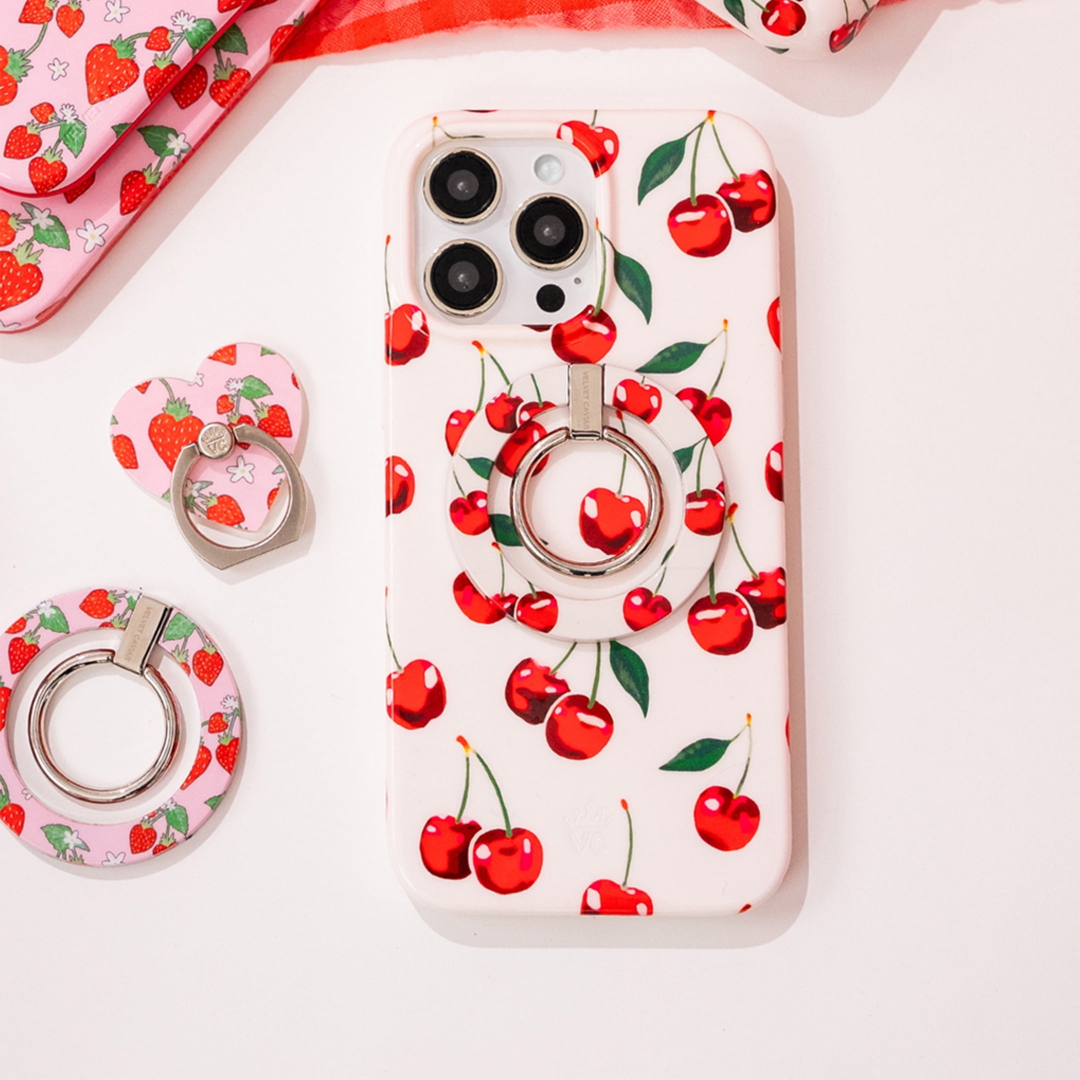 Velvet Caviar iPhone 12 Mini Case Cherry - MagSafe Compatible - Cute Protective Phone Cases for Women