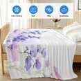 thumbnail image 4 of Spring Flowers Cooling Blanket,Lightweight Breathable Summer Throw Blanket with Double Sided Cold Effect,Watercolor Idyllic Lavender Purple Plant Picnic Blankets Bed Sheet for Hot Sleepers 40"x60", 4 of 8
