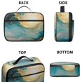 thumbnail image 3 of Blue and Gold Marble Pattern Insulated Lunch Bag Teens,Bento School Lunch Bag for Teens for Work,Picnic or Travel 10.6x7.7x4.3 Inches,12 Can Capacity, 3 of 6