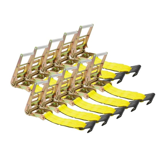 (10 Pack) 4" Ratchet Fixed End w/Flat Hook (No Strap)