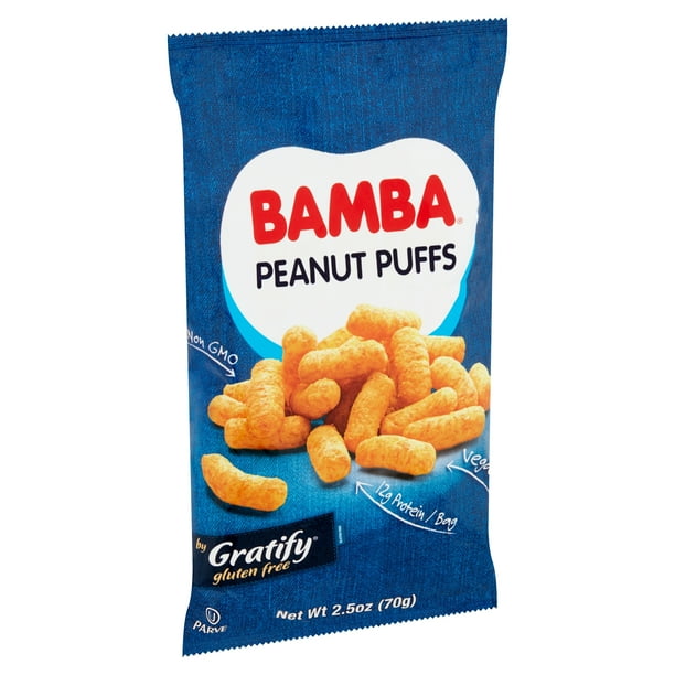 Gratify Gluten Free Bamba Peanut Puffs, 2.5 oz