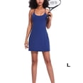 thumbnail image 2 of Qarigey Vestidos deportivos para mujer Ropa deportiva Traje de baile Sin mangas Ropa de secado rápido Vestido de tenis de golf de color sólido para Vestidos Azul L Qarigey  AP011460-23, 2 of 6