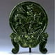 thumbnail image 2 of Estatua de piedra preciosa de jade natural Vhermosa diseño de animal, 2 of 8