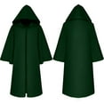thumbnail image 5 of oqasdz Halloween Girls Coats Children Kids Boys Solid Color Hooded Cape Party Dance Performance Cloak Fashion Top Coat Outwear Size 8 Y-9 Y, 5 of 5