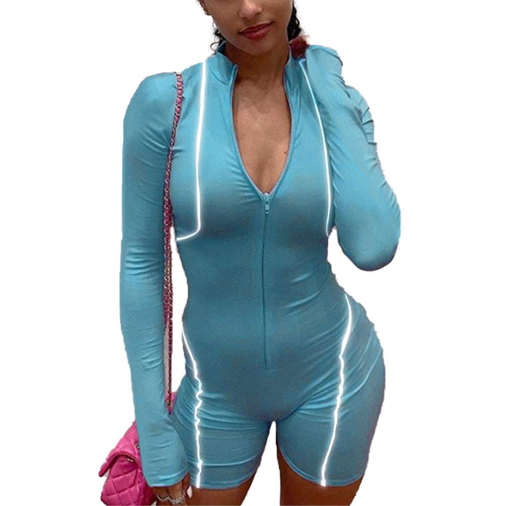 long sleeve zipper jumpsuit