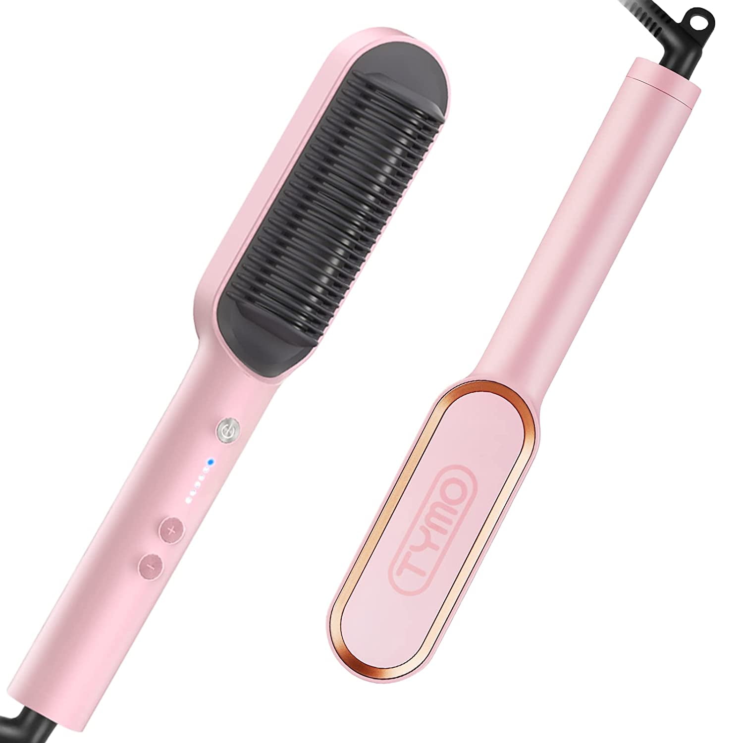 Hair Straightener Comb Matte Black, TYMO Hair Straightener Brush Straightening Comb for Women with 5 Temp 20s Fast Heating & Anti-Scald - Hair Straightener Comb Matte Black, TYMO Hair Straightener Brush Straightening Comb for Women with 5 Temp 20s Fast Heating & Anti-Scald -