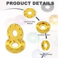 thumbnail image 3 of Arandela de ocho agujeros de aluminio M6 de Uxcell, arandela decorativa de disco de aleación de aluminio anodizado colorido para drones/RC/FPV/motocicleta eléctrica (paquete de 10, dorado/plateado), 3 of 6