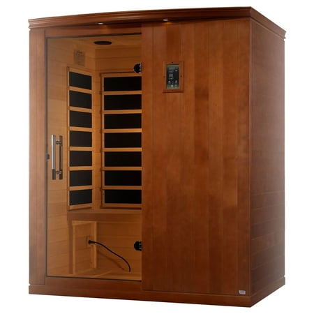Dynamic Saunas Madrid Elite 3 Person Low EMF Infrared Lighting Home Sauna