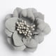 thumbnail image 4 of 10 apliques de camelias para decorar accesorios para el cabello y ropa (DIY). Gris, 4 of 9