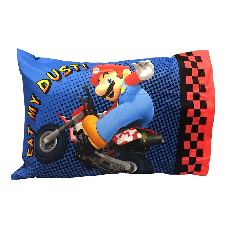 Nintendo Super Mario Kart Pillowcase The Race Is On Bedding Pillow