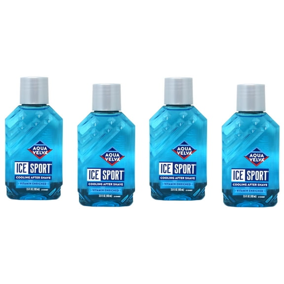 4 Pack - Aqua Velva Ice Sport Cooling After Shave 3.50 oz Each
