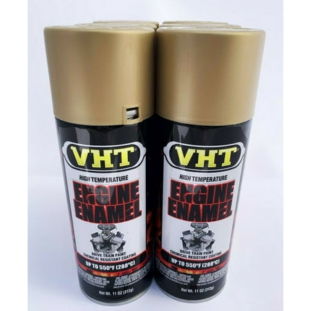 VHT SP132-6 PACK UNIVERSAL GOLD Engine Enamel High Heat Coating, Drive Train Paint - 11 oz