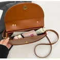 thumbnail image 5 of Baguery Semi-Circular Saddle Purse for Women - Elegant PU Leather Tote Shoulder Bag, Chic Crossbody Handbag with Adjustable Strap, 5 of 7
