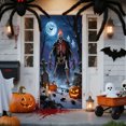 thumbnail image 2 of 2025 Halloween Front Door Decoration Elastic Door Covers Halloween Doors Cover Porch Sign Christmas Doors Decorations Xmas Holiday Party Decoration And Supplies For Home, 2 of 6