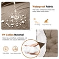 thumbnail image 5 of Porch Swing Cushions Outdoor, Waterproof 4" Thick 2–3 Seat Outdoor Swing Seat Cushion with Ties for Garden & Porch, 5 of 7