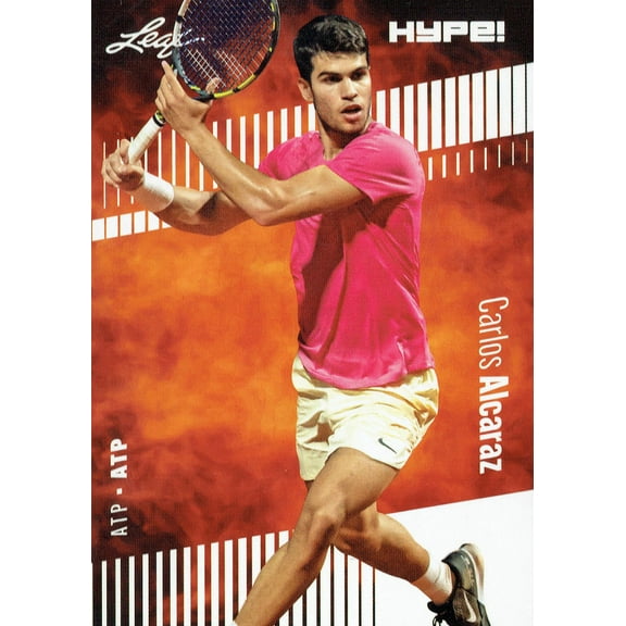 Mint Carlos Alcaraz 2023 Leaf HYPE! #108 Just 5000 Ever Made! Rare Trading Card