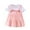 Pink, variant on TAGOLD Toddler Girls Summer Dress,1-4 Years Summer Baby Girls Princess Dress Solid Color Cotton Short-sleeved Dress Children's Dress