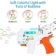 thumbnail image 1 of Bubble Gun, soplador de burbujas, juguete, lanzador de burbujas con luz, 1 of 3