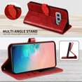 thumbnail image 6 of Compatible with Samsung Galaxy S10e Wallet Case Women Leather Flip with Wrist Strap Kickstand Magnetic Shockproof with Card Holder Protective Case for Samsung Galaxy S10e Life Tree Red, 6 of 14