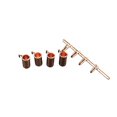 thumbnail image 2 of 1 Set Cups furniture Decoration Copper Miniature Trim DIY Kitchen Set Lively Atmosphere Decor Toy Handcrafted Streamlined Design, 2 of 6