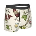 thumbnail image 3 of Disketp Grapes Bbottles Wine Men'S Boxer Briefs,Soft And Breathable Cotton Underwear With Comfortflex Waistband, 3 of 9