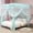 Sky Blue, variant on Available in four sizes, this four-corner bed canopy features polyester mesh curtains and a top cover, making it ideal for bedroom decor.