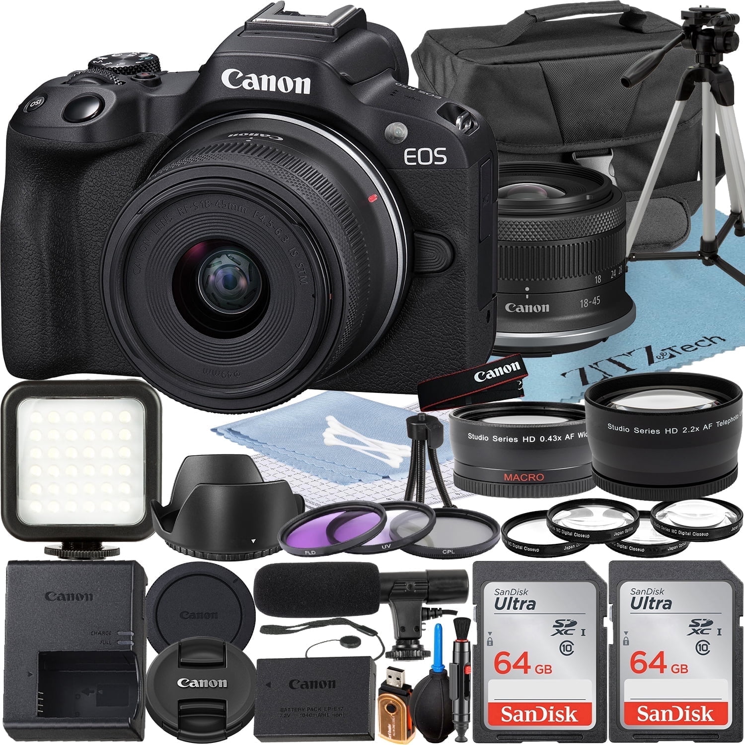 Canon EOS 80D DSLR Camera with 18-135mm Lens Basic Bundle