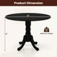 thumbnail image 3 of Mesa de comedor redonda COSTWAY para 4 personas, 100 cm, con madera de caucho, 3 of 9