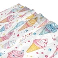 thumbnail image 3 of Yayeee Shower Curtain with Hooks 72"x72" Waterproof Fabric Bathroom Hanging Decor, Colorful Ice Cream Pattern, 3 of 5