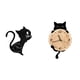 thumbnail image 1 of Reloj de pared de acrílico con diseño de gato, adorno decorativo moderno para sala de estar, oficina, dormitorio, fácil de leer, sin , ligero, r, 1 of 8