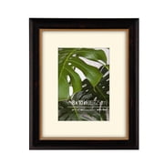 8x10 Black Bronze and Gold 2 Tone Vintage Studio Picture Frame, Two Way Display, Hand Crafted Solid Wood Profile, Creamy Museum Archival Matted to 5x7 inch, Gold Trim