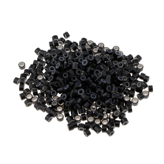 Pitycbo 1000Pcs Hair Extension Micro Rings Silicone