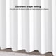 thumbnail image 4 of Cortina de ducha de tela turquesa, baño, resistente, poliéster, conjunto de cortina de baño, 12 ganchos de plástico, impermeable, resistente al moho, 4 of 7