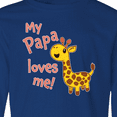 thumbnail image 4 of Inktastic My Papa Loves me- cute giraffe Long Sleeve Youth T-Shirt, 4 of 5