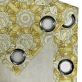 thumbnail image 4 of Ambesonne Yellow and White Grommet Curtain, Striped Fishes, 50" x 72", Marigold Beige Yellow, 4 of 6