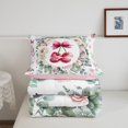 thumbnail image 4 of Pink Floral Bow Tie Twin Comforter Set,Kawaii Bowtie Cherry Bedding Set Room Decor,Cute Butterfly Flower Quilt Bed Set Green Eucalyptus Leaf Down Comforter 2Pcs, 4 of 6