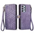 thumbnail image 2 of For Samsung Galaxy A23 5g Geometric Zipper Wallet Side Buckle Leather Phone Case(pink), 2 of 5