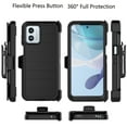 thumbnail image 2 of For Motorola Moto G Play 4G 2024 Case,Takfox Holster Phone Case with Built-in Screen Protector Swivel Belt Clip [3 Layers] Heavy Duty Full Body Protection Shockproof Kickstand Cover- Black, 2 of 9