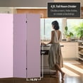 thumbnail image 4 of Oriental Furniture 6 ft. Tall Double Sided Lilac Palette Canvas Room Divider, 4 of 7