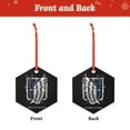 thumbnail image 2 of Attack On Titan Acrylic Pendant Christmas Hanging Decorations For Christmas Tree, Home & Party Hexagon, 2 of 7