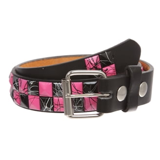 Genuine Vintage Retro Circle Studded Leather Belt  display picture 2