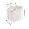 thumbnail image 2 of VerPetridure 10kg/15kg Multi-function Sealed Insect-proof And Moisture-proof Rice Storage Box, 2 of 2