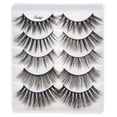 thumbnail image 2 of Paquete de 5 pestañas Rude Essential Faux Mink 3D, 2 of 4