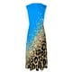 thumbnail image 5 of Vestido Corto de Verano de Moda sin Mangas con Cuello en V Impreso Vestido Casual Grande Del Doblado para Diario, 5 of 5