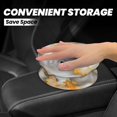 thumbnail image 2 of Round Car Trash Can 7×5.9in Waterproof, Durable, Not Easy To Fade, Easy To Install And Disassemble To Prevent Interior Pollution Grey And White Gold Marble, 2 of 7