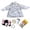 Gray With Full Accessories, variant on Porch Goose Robe Outfit, Porch Goose Bathrobe Outfits With Cozy Bathrobe Costume Accessories, Porch Goose Outfits For 23 Inch Garden Statue Outdoor Porch Decor, Funny Yard Decoration