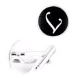 thumbnail image 3 of Maoww 1 Pair Men's Letter Cufflink Wedding Formal Initial Alphabet Stainless Steel Cufflink, Letter L, 3 of 7