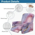 thumbnail image 5 of Xoenoiee Purple Golden Marble Pattern Recliner Chair Cover Stretch Sofa Slipcover Sofa Cover 4-Pieces Furniture Protector Couch Cover with Elastic Bottom, 5 of 7